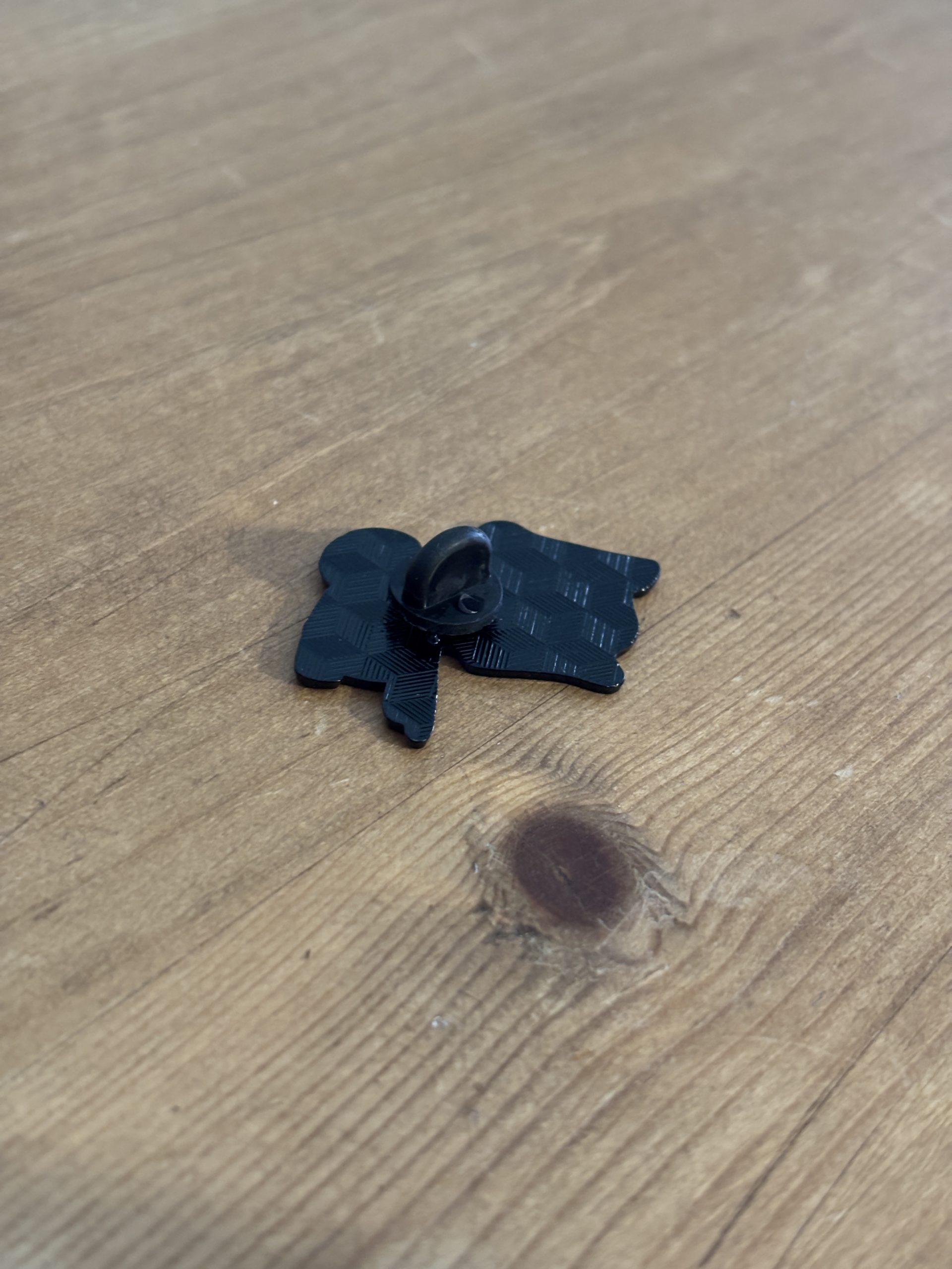 Just One More Chapter Skeleton Enamel Pin back