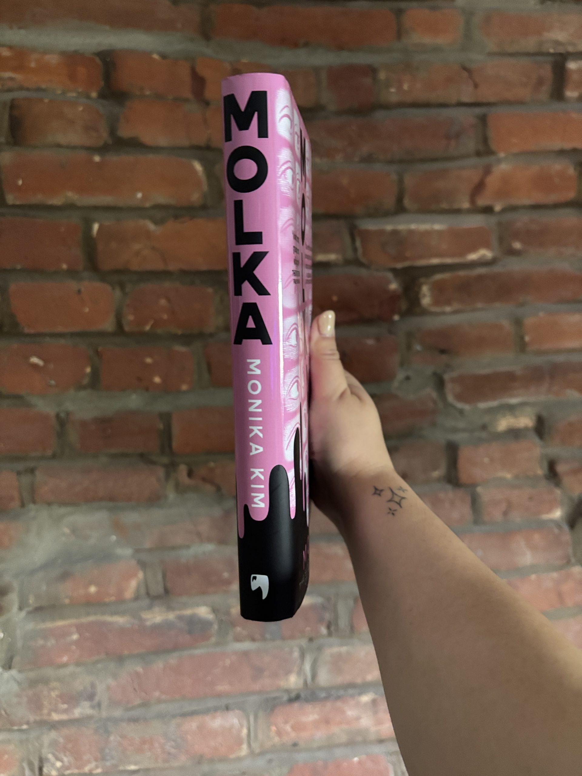 Molka Monika Kim hardcover book spine