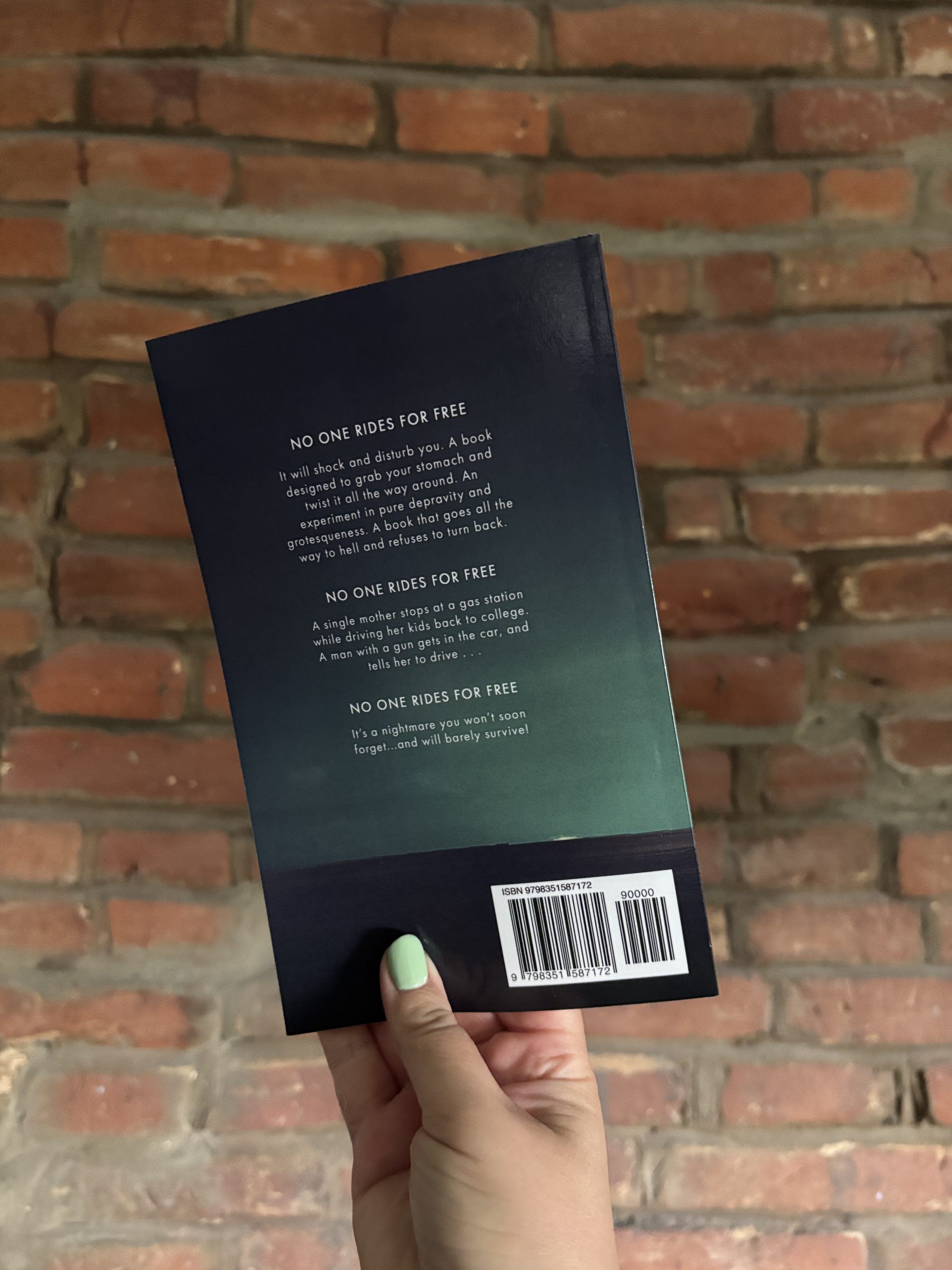 No One Rides For Free Judith Sonnet back cover