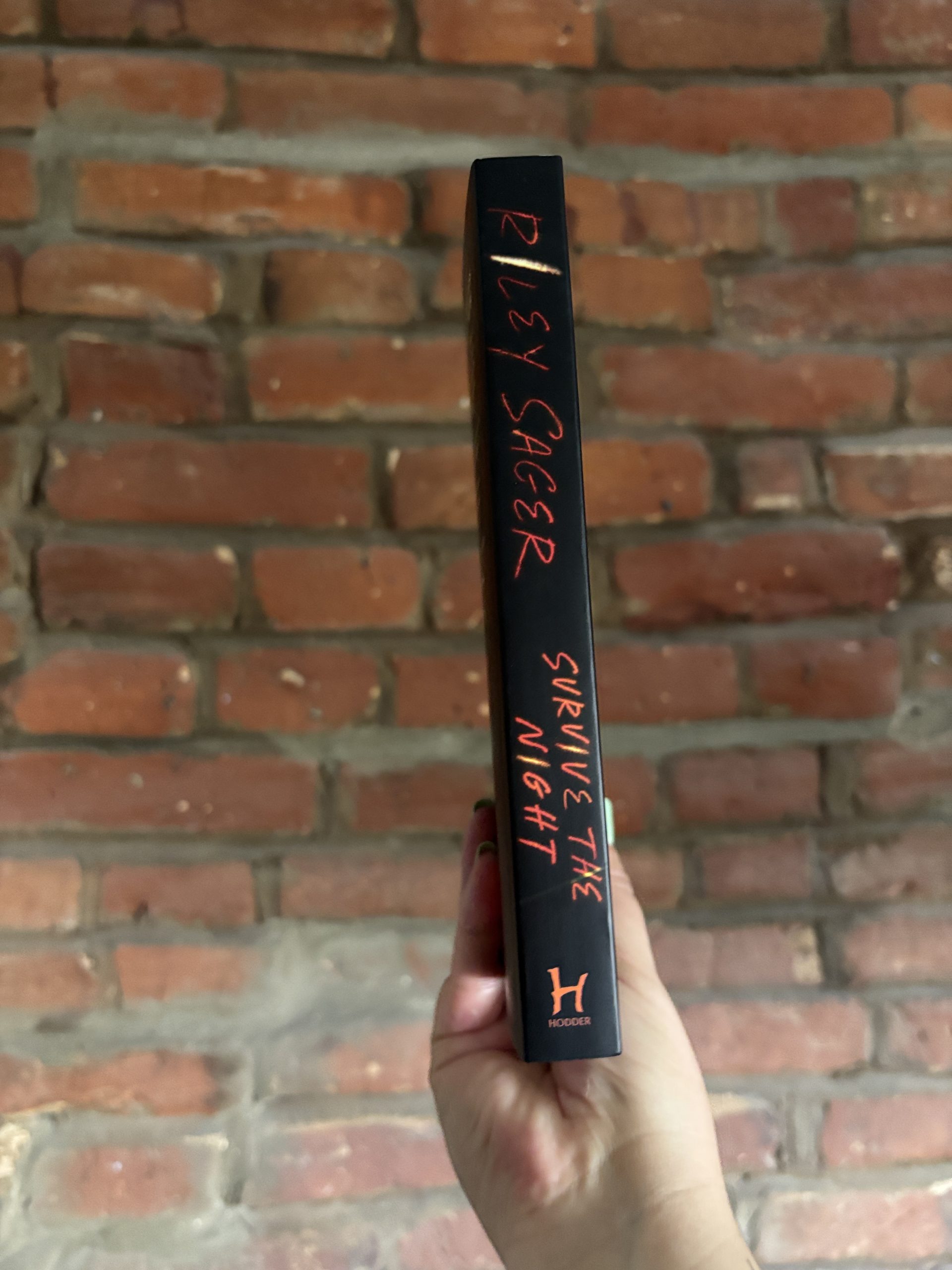 Survive The Night Riley Sagar book spine