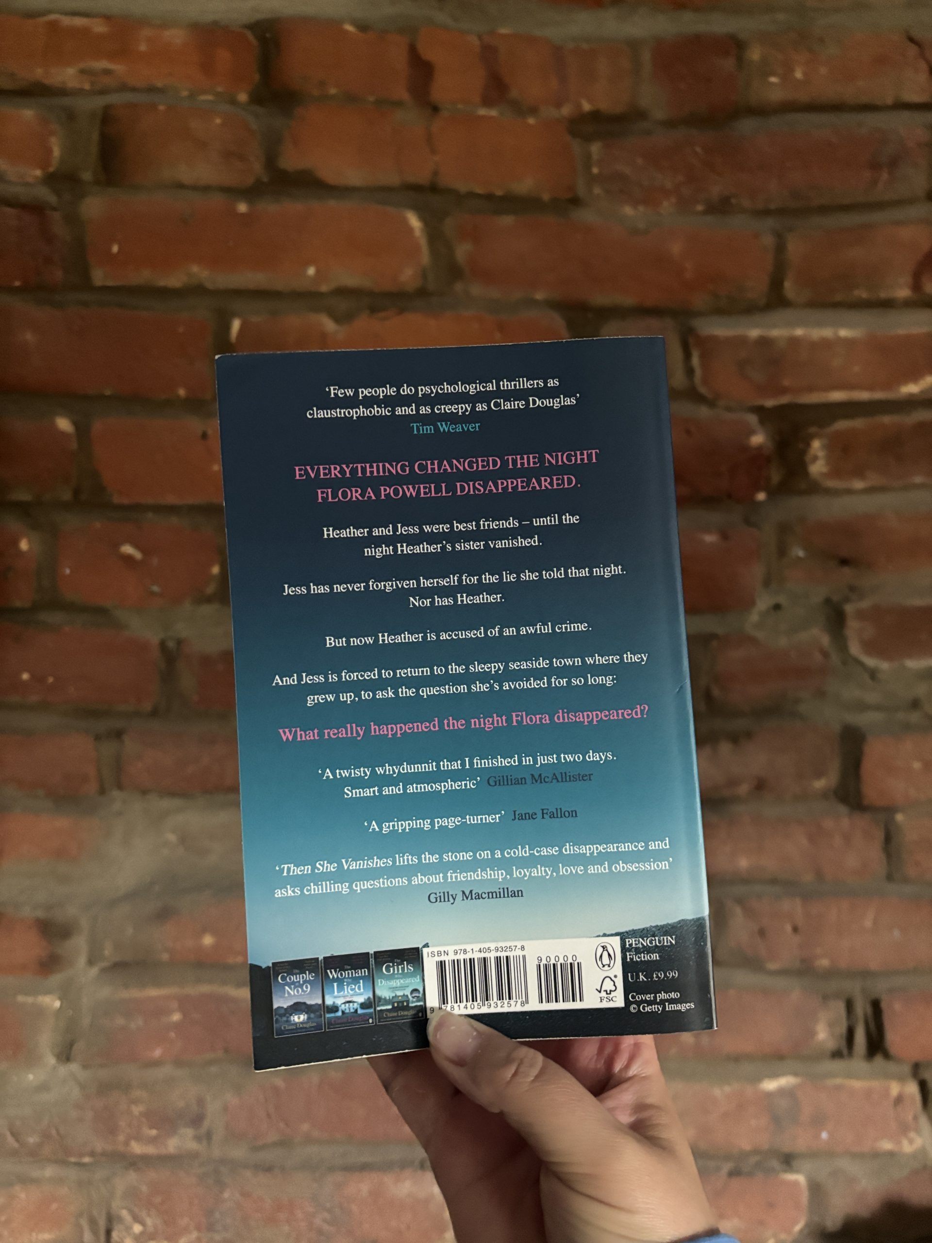 Then She Vanishes Claire Douglas back cover