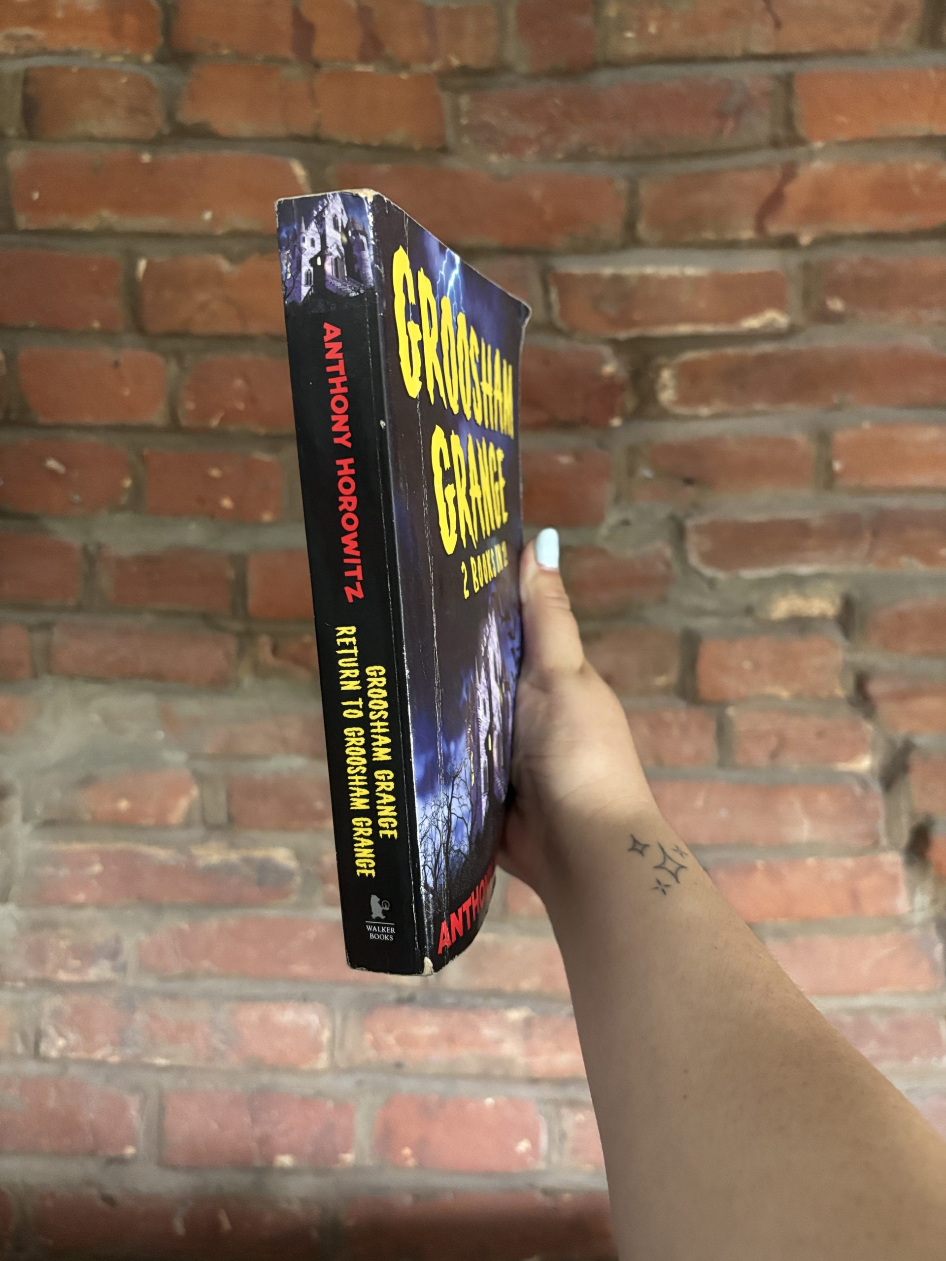 Groosham Grange Anthony Horowitz book spine