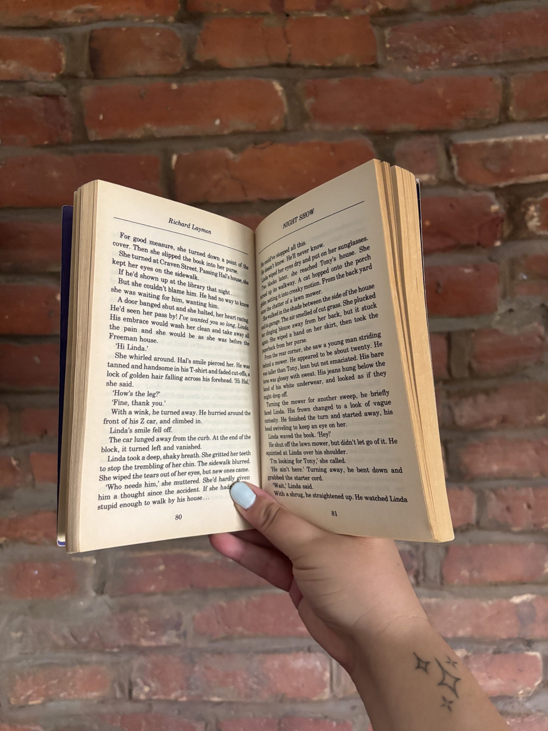 Richard Laymon Night Show secondhand book inside page