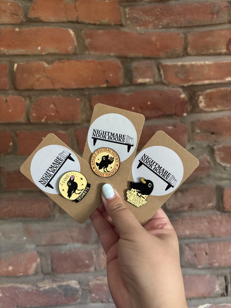 Trinkets & Shiny Things Crow Enamel Pins
