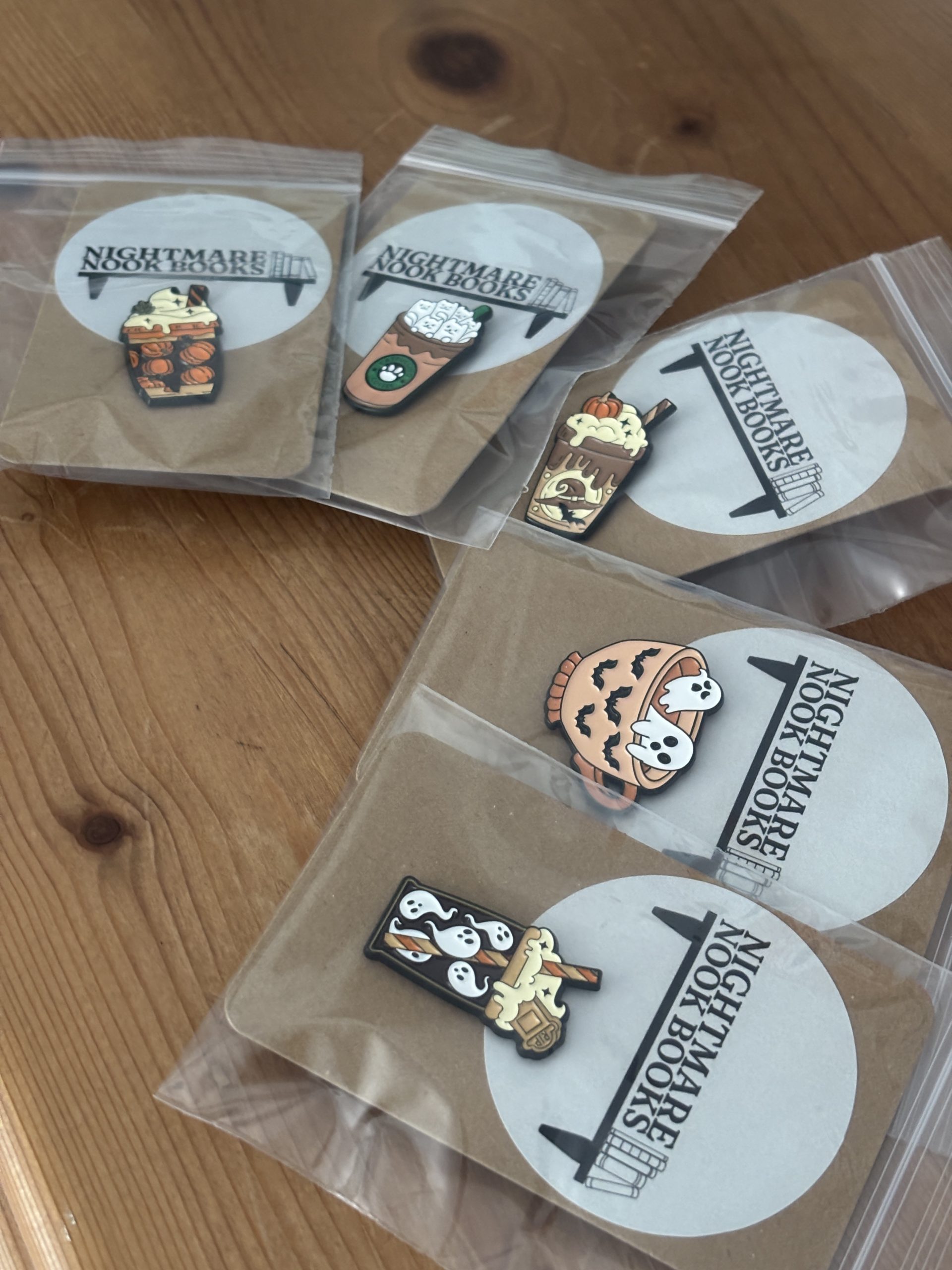 Spooky Drinks Enamel Pins Collection sealed