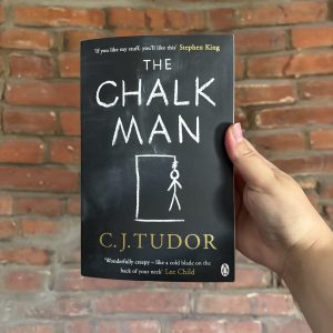 C.J. Tudor’s The Chalk Man psychological thriller paperback book cover
