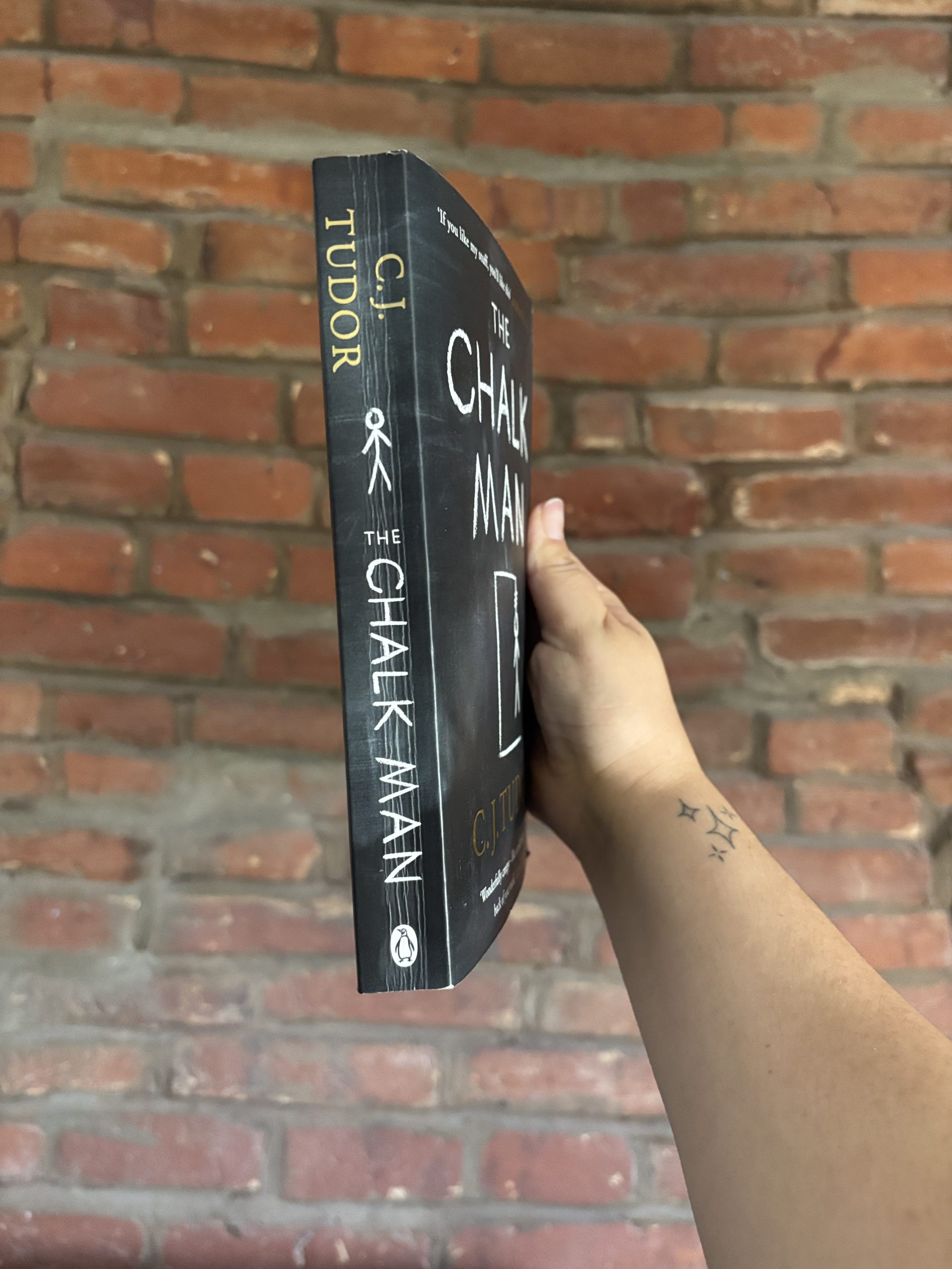 Spine of C.J. Tudor’s The Chalk Man thriller novel