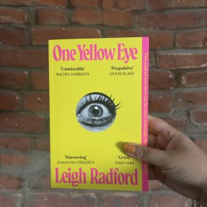 Front cover of One Yellow Eye by Leigh Radford, a darkly funny zombie horror novel.